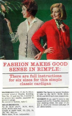 Good Knitting with PB 1963 - gallery image - fashion makes good sense in rimple