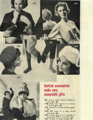 Good Knitting with PB 1963 - gallery image - knitted accessories make very acceptable gifts