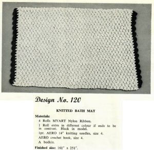 Myart 6 - design 120 - knitted bath mat