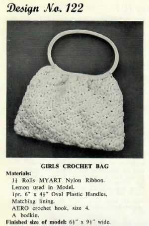 Myart 6 - design 122 - girls crochet bag