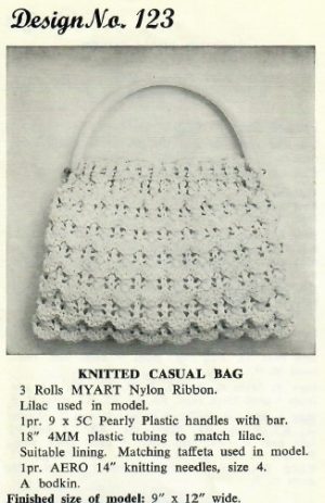 Myart 6 - design 123 - knitted casual bag