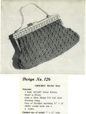 Myart 6 - design 126 - crochet hand bag