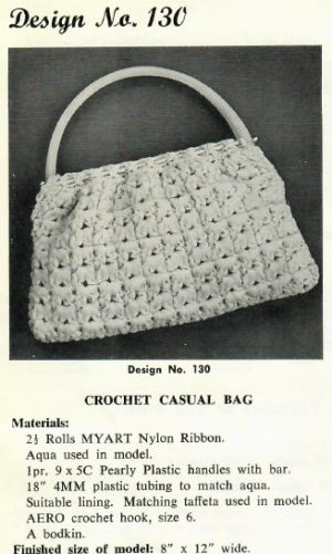 Myart 6 - design 130 - crochet casual bag