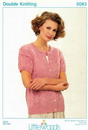 Littlewoods 5083 - short sleeved cardigan - product image