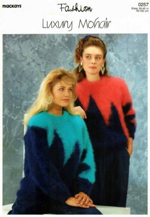 Mackays 0257 - Luxury Mohair - zig zag sweater - product image