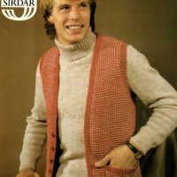 Sirdar 6404 - Mans sweater and waistcoat - product image