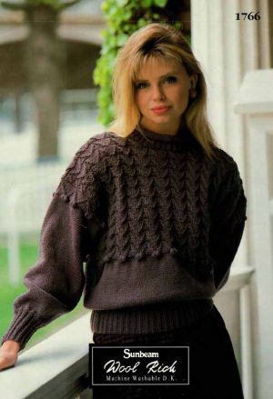 Sunbeam 1766 - Sweater with Yoke detail - product image