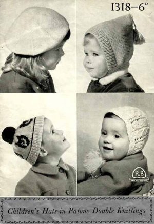 Patons 1318 - Childrens hats - product image - front cover