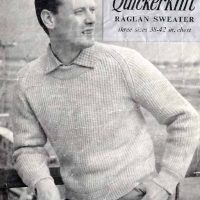 Quickerknit 115 - raglan sweater - product image - front cover