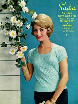 Sirdar 1824 - Ladys summer jumper - product image - front cover