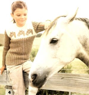 Patons 709 - Teamed together in Totem - gallery image - 4 childs jumper