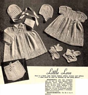 Paragon 58 - Layettes pram cover and pram set - little love