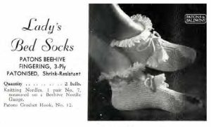 Patons C5 - Craft Book - ladys bed socks