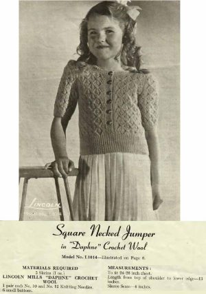 Lincoln 149 - For young misses - L1014 - Square necked jumper