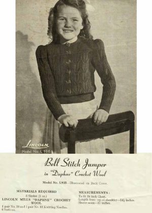 Lincoln 149 - For young misses - L935 - Bell stitch jumper