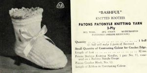 Patons c15 - 22 different bootee designs - bashful